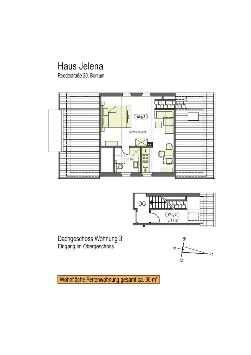 Haus Jelena Appartement 3 บอร์คุม ภายนอก รูปภาพ